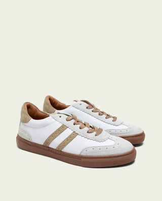 SNEAKERS DEPORTIVAS PIEL BLANCO Y BEIGE CHLOE