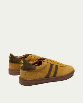 SNEAKERS DEPORTIVAS SERRAJE VERDE Y MOSTAZA VIENA