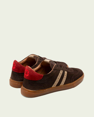 SNEAKERS DEPORTIVAS SERRAJE MOKA BEIGE ROJO GRETA