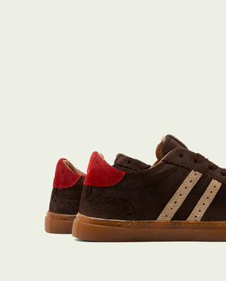 SNEAKERS DEPORTIVAS SERRAJE MOKA BEIGE ROJO GRETA