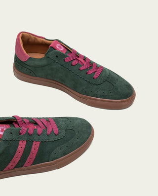 SNEAKERS DEPORTIVAS SERRAJE VERDE Y ROSA GRETA