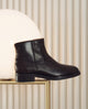 BOTINES DE PIEL CON CREMALLERA JIMENA NEGRO
