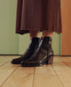BOTINES COWBOY DE PIEL CON CREMALLERA NATALIA MOKA