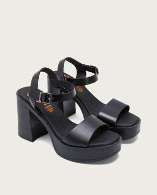 SANDALIA TACON ALTO NEGRO AVA