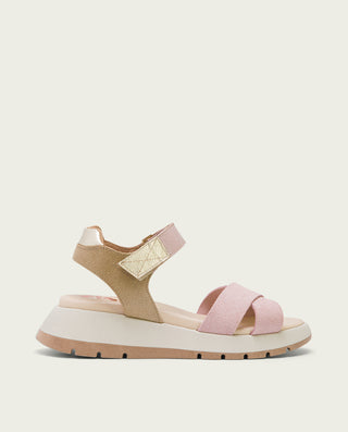 PLATAFORMA DE PIEL ROSA ERIKA