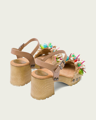 SANDALIA TACON MEDIO TAUPE COLORES SANDRA