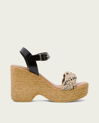 SANDALIA TACON ALTO NEGRO MARIEL