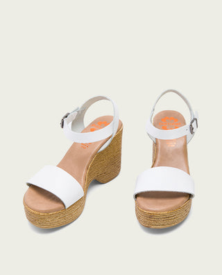 SANDALIA TACON ALTO BLANCO MICHELE