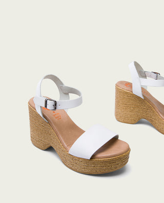 SANDALIA TACON ALTO BLANCO MICHELE