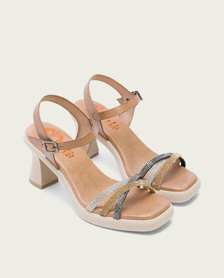SANDALIA TACON ALTO TAUPE KARAH