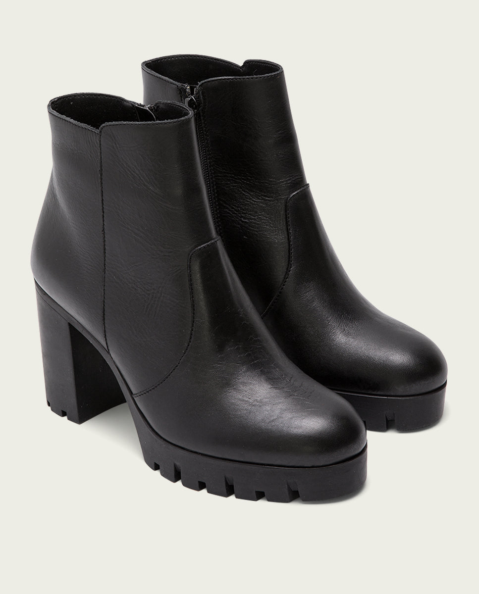 Botines tacon hotsell piel mujer