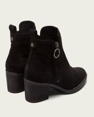 BOTINES DE TACÓN NEGRO CON CREMALLERA NERY