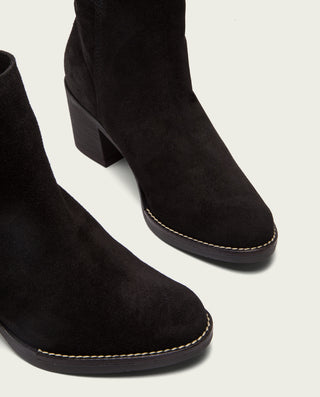 BOTINES DE TACÓN NEGRO CON CREMALLERA NERY